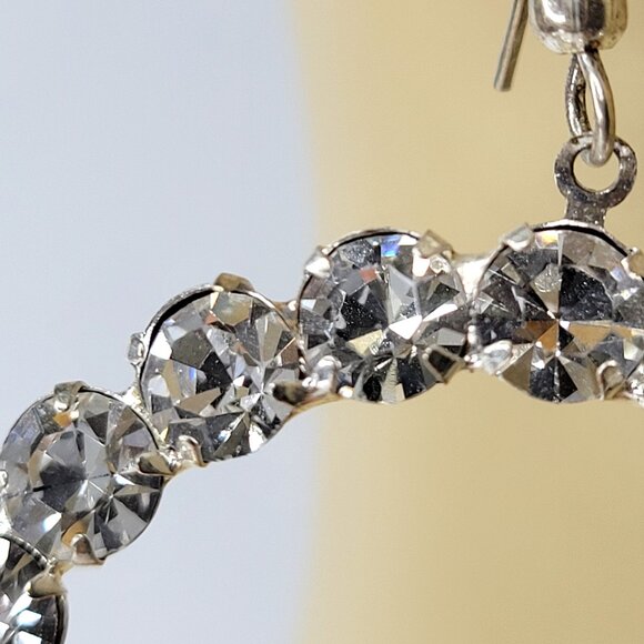 Round Crystal Earrings Dazzling Crystal Earrings - Picture 6 of 9